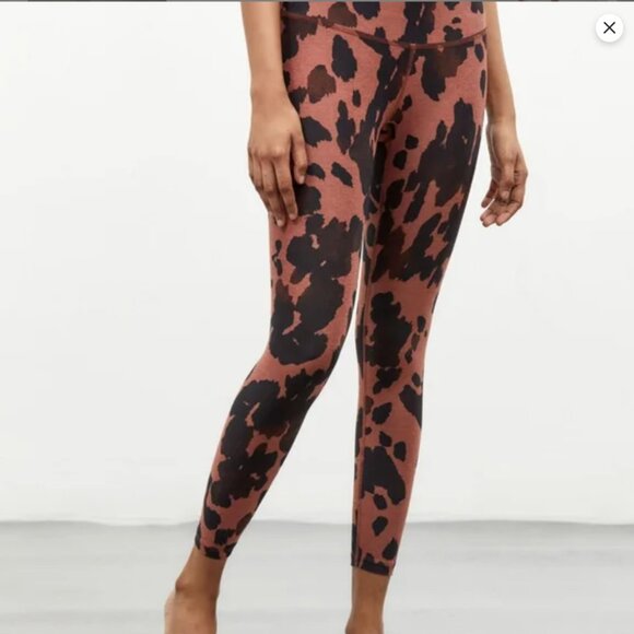Beyond Yoga Pants - Beyond Yoga Caught In The Midi Animal Print Legging Women's XS High Waisted
